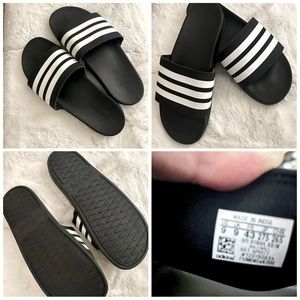 Mens adidas slides like new 9